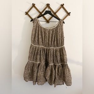 all saints ditsy floral tiered dress